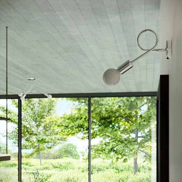 Sollux SL.1440 - Prisadený luster LOOP 3xE27/15W/230V chróm