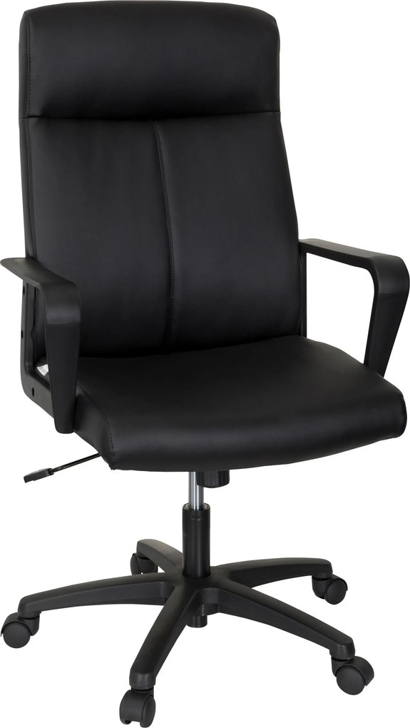 XXXLutz OTOČNÁ STOLIČKA, vzhľad kože, čierna MID.YOU - Online Only kancelárie - 001918042901