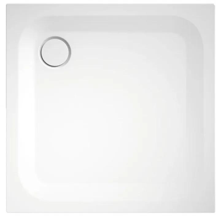 BETTE Ultra štvorcová sprchová vanička z glazovanej titánovej ocele, 900 x 900 x 25 mm, biela, 5930-000