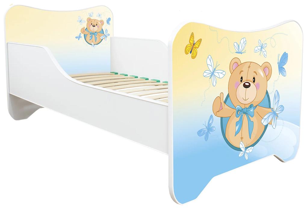 TOP BEDS Detská posteľ Happy Kitty 140x70 Malý medvedík