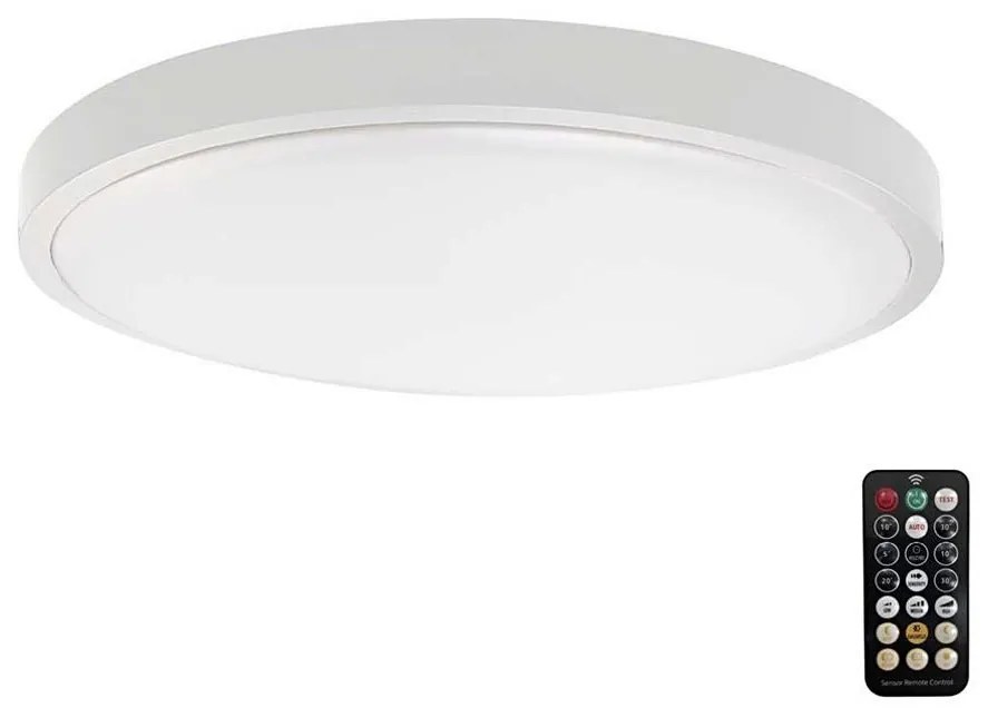V-Tac LED Kúpeľňové stropné svietidlo so senzorom LED/24W/230V IP44 3000K pr. 35 cm+DO VT1858