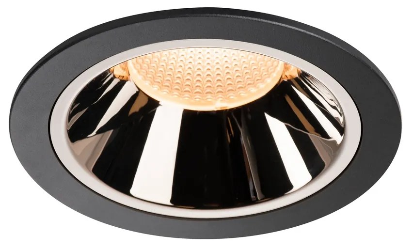 Stropné svietidlo SLV NUMINOS® DL XL vnitřní LED zápustné stropné svietidlo čierna/chrom 2700 K 40° 1003990
