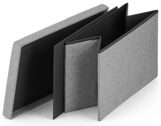 Skladacia taburetka sivá XL sivá