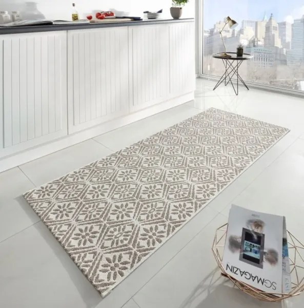 Hanse Home, Behúň Soho 102800 Beige-Creme 80x200 cm, 80x200, béžová, chodba / predsieň