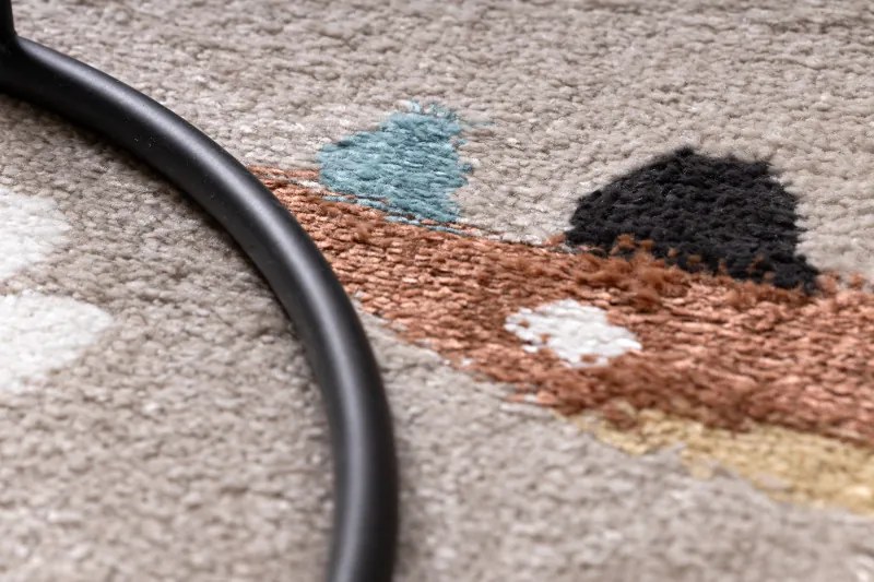 Dywany Łuszczów, Detský kusový koberec Fun Dino beige, 140x190, viacfarebná, detská izba