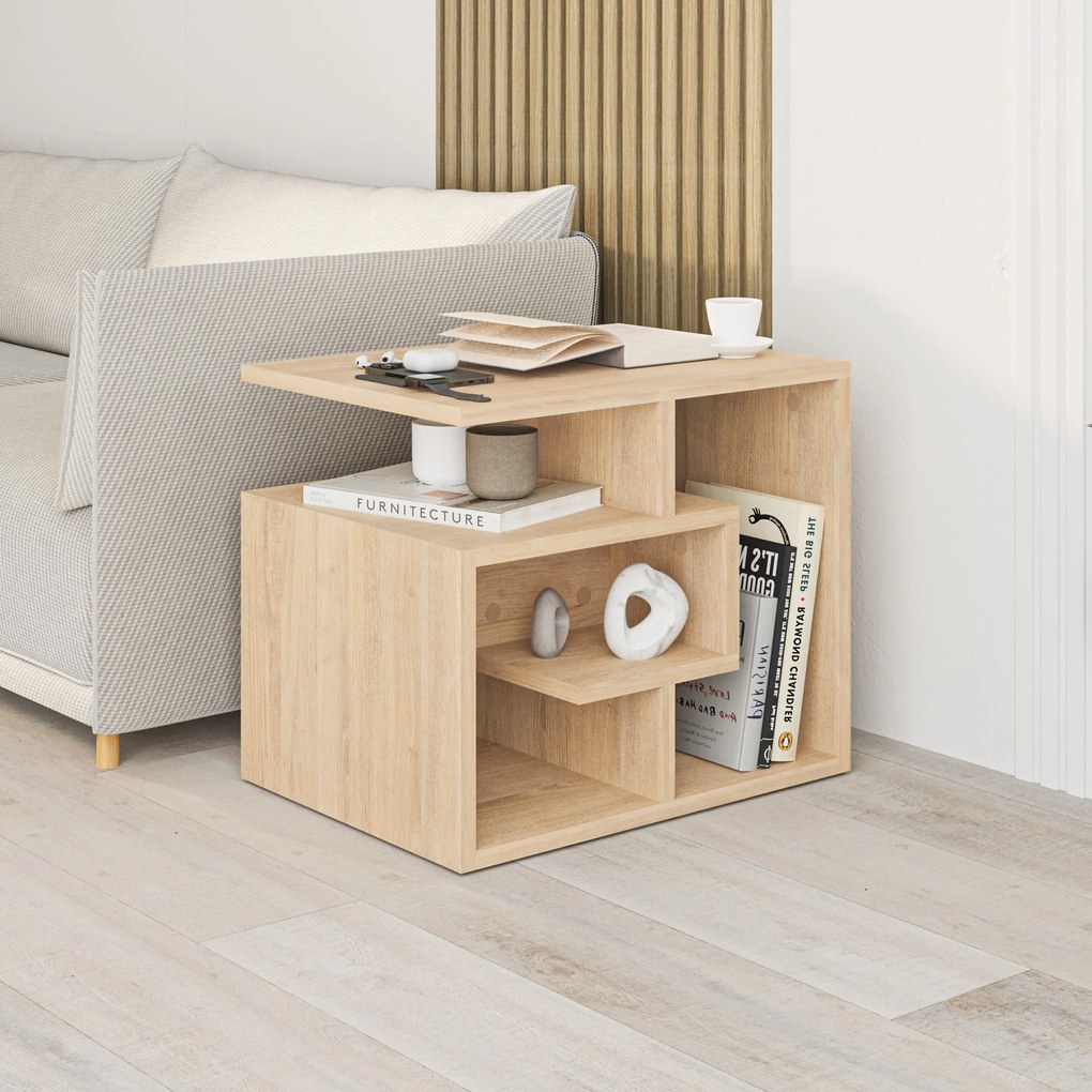 Konferenčný stolík Houseland Labirent dub prírodný