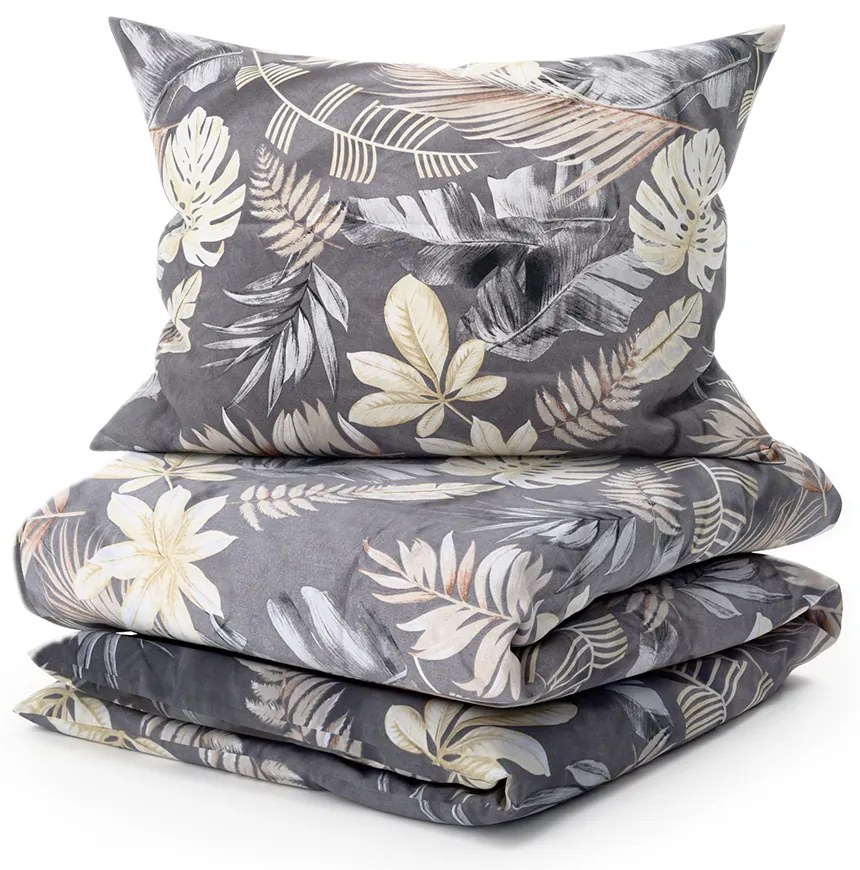 Obliečky z mikrovlákna LUVIO sivé hotelová kapsa Rozmer obliečky: 70 x 90 cm | 140 x 220 cm