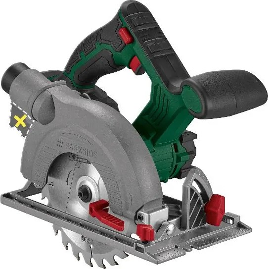 Parkside®  Aku ručná kotúčová píla 20 V Phksa 20-Li C4 + Smart akumulátor 20 V/4 Ah + Rýchlonabíjačka akumulátora 20 V/4,5 A  (800013030)