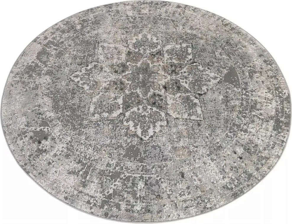 TA Koberec D167A L.GRAY VIZON VALLEY ROUND Rozmer: 80x80 cm