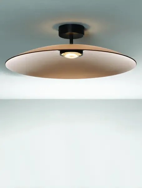 LED čierno-moca hnedé moderné stropné svietidlo Polifemo 60