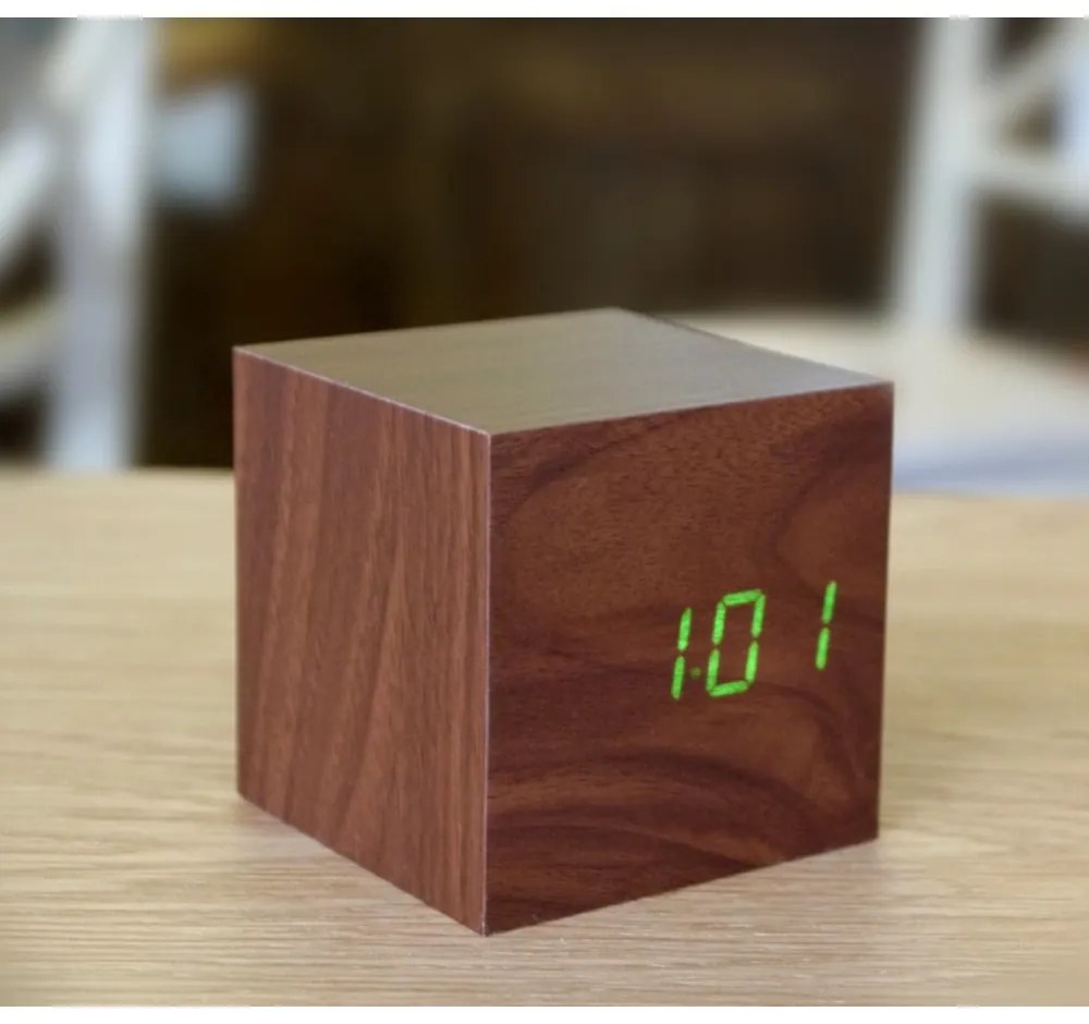 Digitálny budík Cube Click – Gingko
