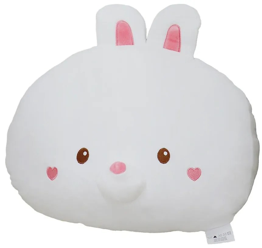 Vankúš zajačik biela 40x35 cm