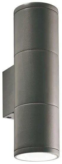 Ideal Lux - Vonkajšie nástenné svietidlo GUN 2xGU10/35W/230V IP44 antracit