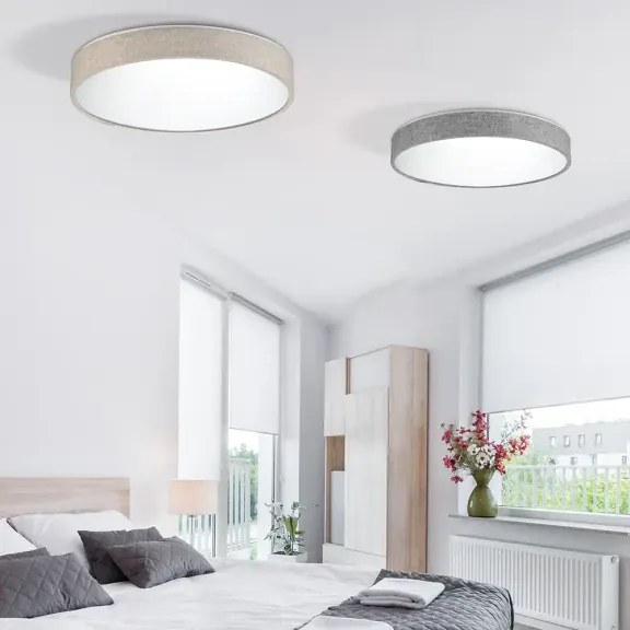 LED stropné svietidlo Collodi 48 béžové stmievateľné