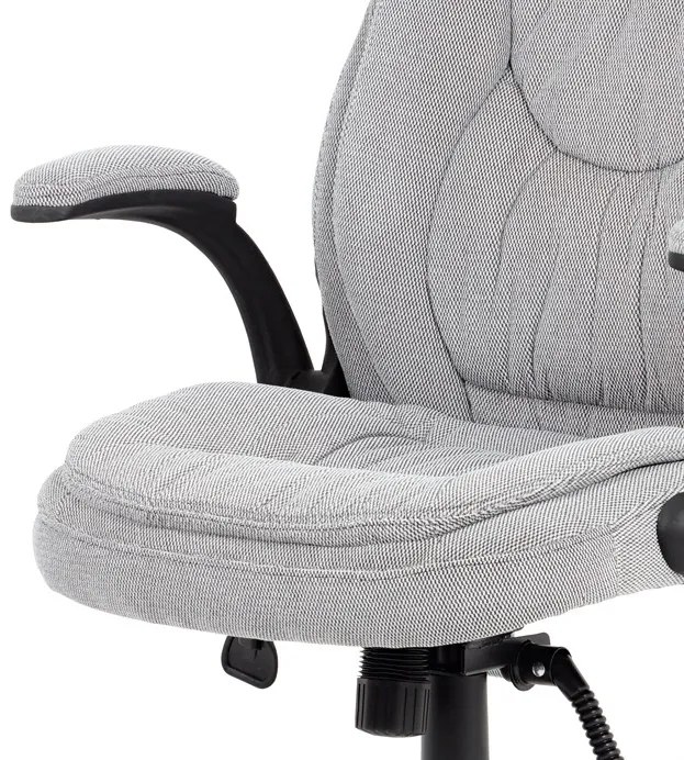 BONTEC Kancelárske kreslo, synchrónny mechanizmus, strieborná látka, KA-G303 SIL2 Farba: Strieborná