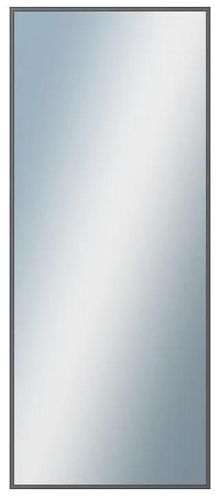 DANTIK - Zrkadlo v rámu, rozmer s rámom 50x120 cm z lišty Hliník grafit drásaná (7269224)