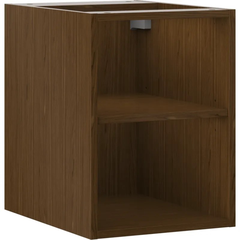 Mexen Box-A, otvorená skrinka s policou 35 cm, orech, 91AX2-0350-470-0-86