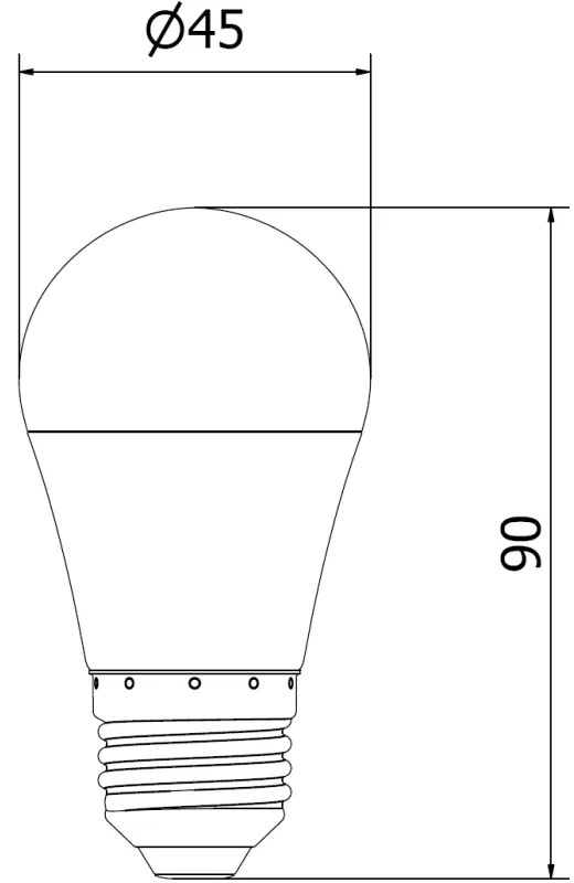 Mexen Nova, LED žiarovka E27, G45, 10W, studená - 6500K, 1055 lm - L101-E27-1065-01