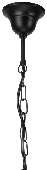 Luster na reťazi DONATO 6xE14/40W/230V čierna