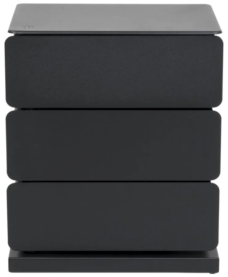 Čierna kovová komoda 37x54,5 cm Joey – Spinder Design