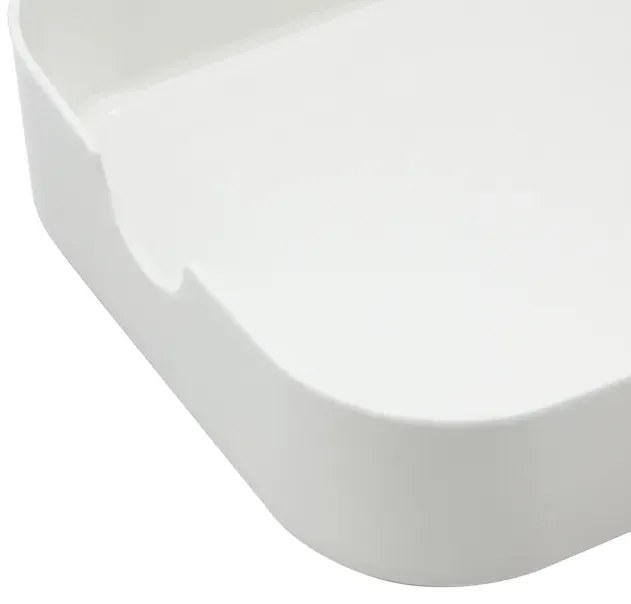 ADEO Organizér do zásuvky, do kuchyne aj do kúpeľne, sada 4 ks ESSENTIAL, biela