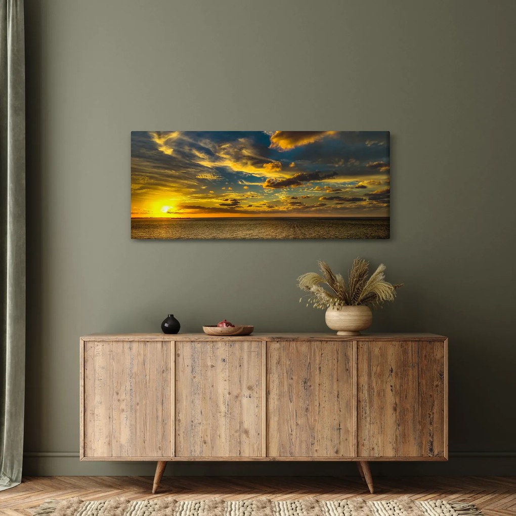 Západ slnka na mori (120x50 cm)
