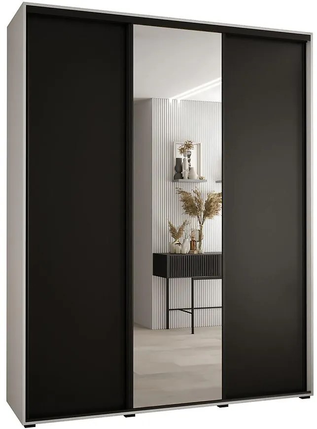 Skriňa 45 Canaris 3 200 biela/čierna/čierna