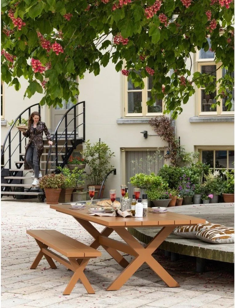 Hliníkový záhradný jedálenský stôl 100x220 cm Delta - Exotan