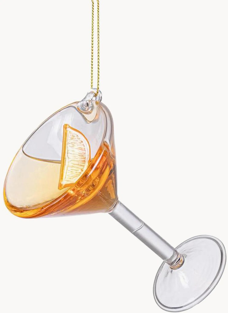 Sklenené vianočné ozdoby Drink, 2 ks