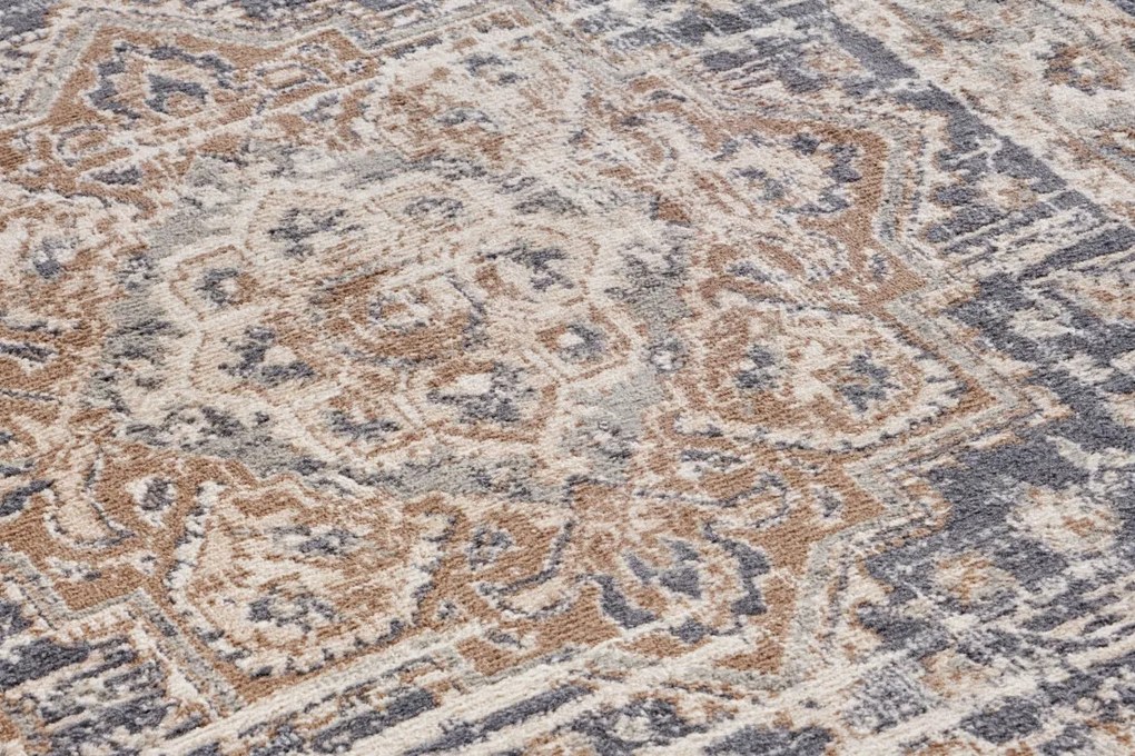 Hanse Home, Kusový koberec Terrain 105595 Sand Cream Blue, 200x280, béžová, obývacia izba