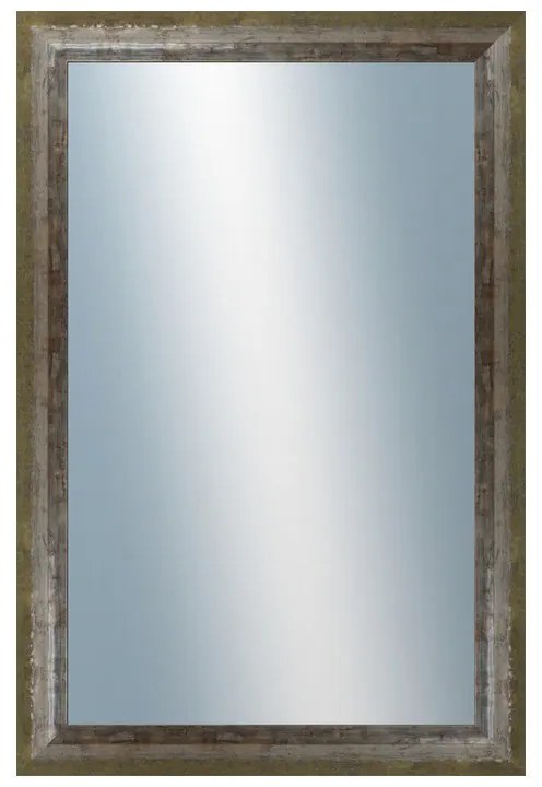 DANTIK - Zrkadlo v rámu, rozmer s rámom 40x60 cm z lišty NEVIS zelená (3054)
