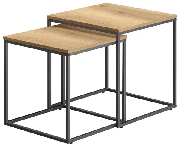 TRENDIE Dvojdielny kávový stolík Cosby dub