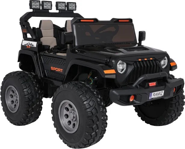 Elektrické autíčko Extreme Sport 4x4 čierne