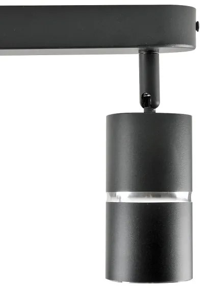 Bodové svietidlo BAMBOO 2xGU10/10W/230V čierna