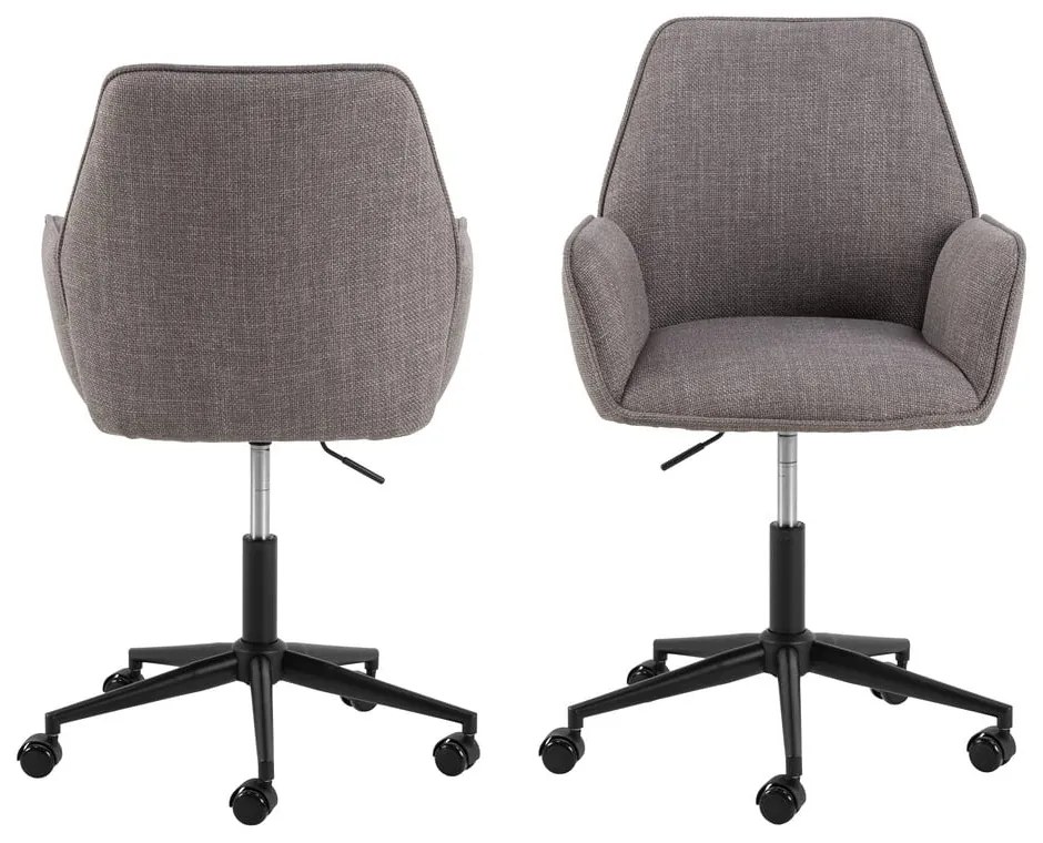 Sivá kancelárska stolička Glenda – Actona