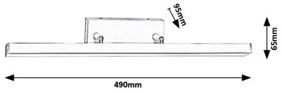 Rabalux 5782 - LED Kúpeľňové nástenné svietidlo ANDREW LED/12W/230V IP44