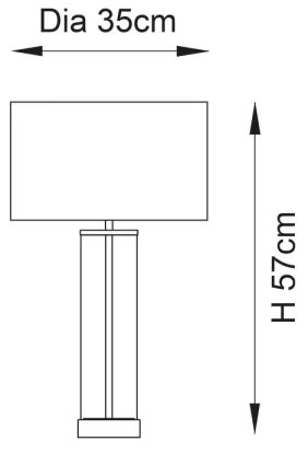 Endon 100440 - Stmievateľná stolová lampa LESSINA 1xE27/10W/230V čierna