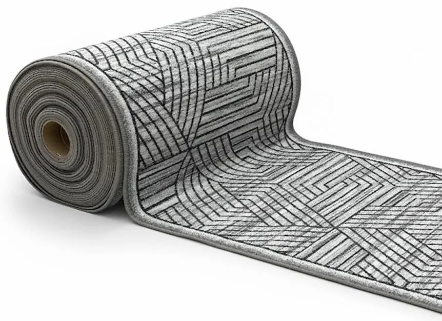 Behúň Geometric 80 cm 2516 sivý/biely