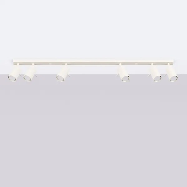 Sollux SL.1499 - Bodové svietidlo RING 6xGU10/10W/230V krémová