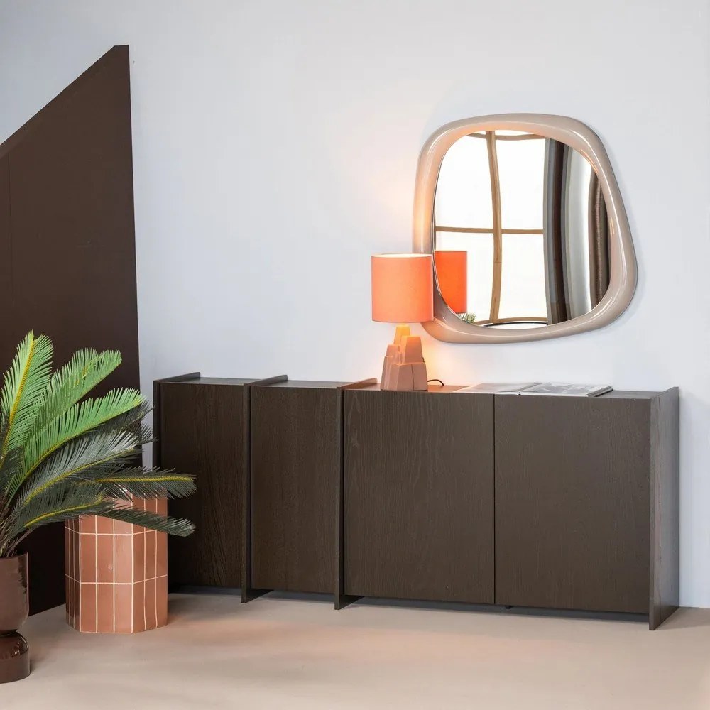 Tmavohnedá komoda v dekore jaseňa 200x85x44 cm Brock – WOOOD