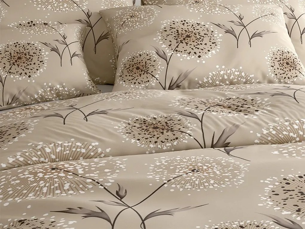 Krepové obliečky PAMPELINO POLY svetlohnedé Rozmer obliečky: 70 x 90 cm | 140 x 200 cm