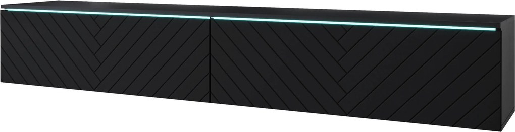 XXXLutz NÍZKA KOMODA, čierna, 180/30/33 cm P & B - Online Only drobný nábytok - 002778000515