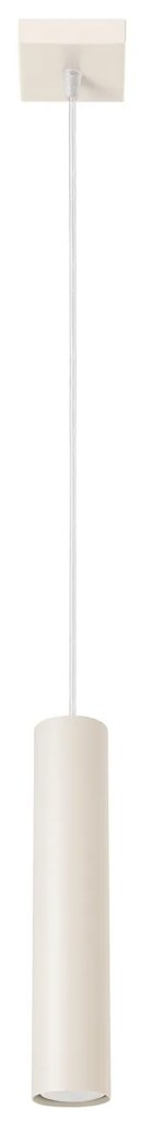 Závesné svietidlo Lagos, 1x béžové kovové tienidlo