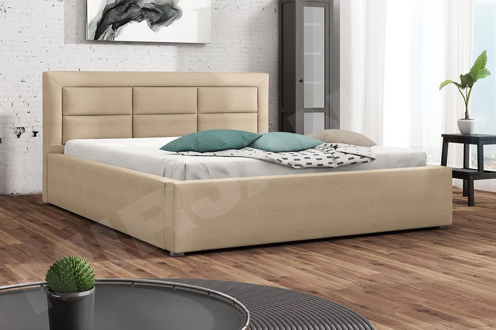 Manželská posteľ Pesto, Rozmer postele: 200x200, Dostupné poťahy: Victoria 14 866