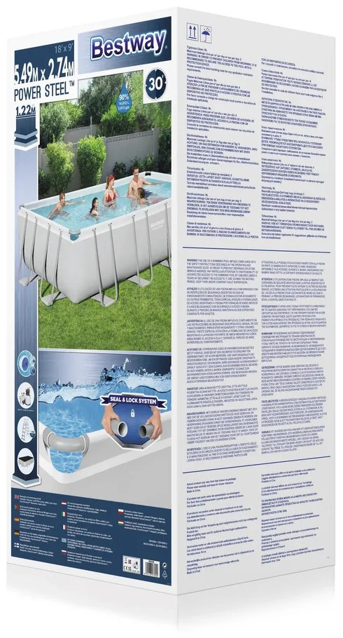 LEAN TOYS Záhradný bazén so stojanom 549x274x122 cm Bestway 56466