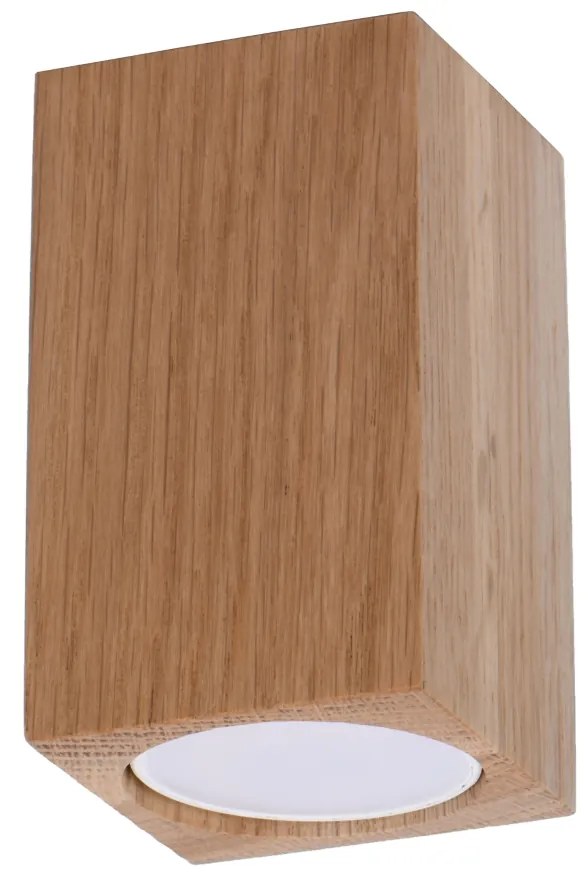 Stropné svietidlo Keke, 1x drevené tienidlo