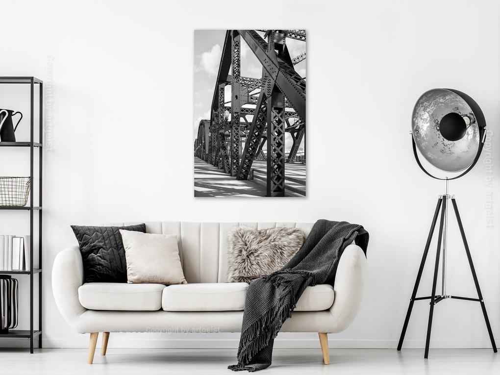 Artgeist Obraz - Bridge at Morning (1 Part) Vertical Veľkosť: 80x120, Verzia: Premium Print