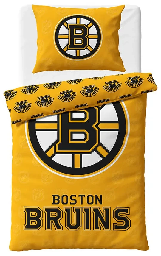 Hokejové posteľné prádlo NHL Boston Bruins Shields Veľkosť: 140x200 + 70x90 cm