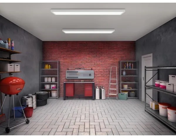 Brilagi - LED Kúpeľňové stropné svietidlo FRAME LED/40W/230V 120x30 cm IP44 biela