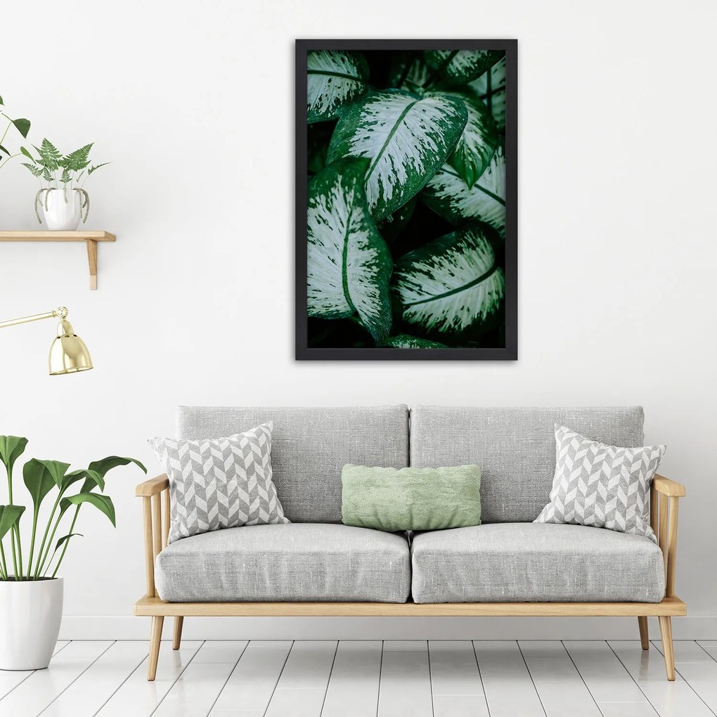 Gario Plagát Zelené tropické rastliny Farba rámu: Bez rámu, Rozmery: 40 x 60 cm